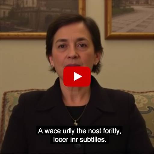 Un video con sottotitoli visualizzati nella parte inferiore dello schermo.